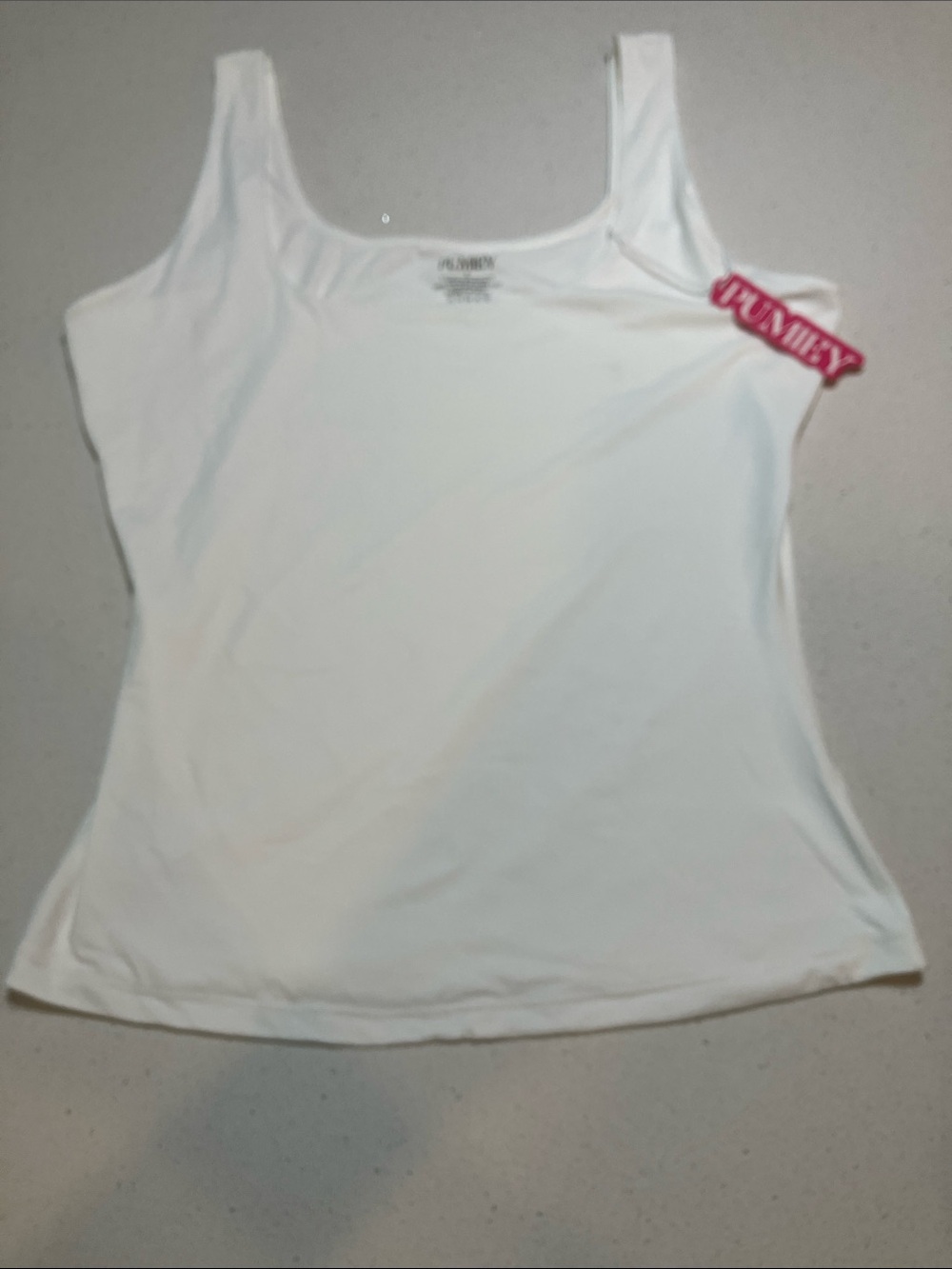Women’s White Scoop Neck Tank Top - Lightweight Everyday Layer